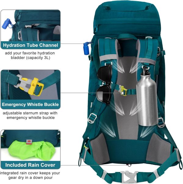 NEVO RHINO Internal Frame Hiking Backpack 65L Green
