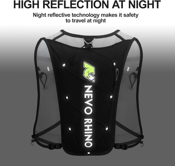 Waterproof Running Vest, 5.5L Breathable Running Hydration Vest with 1.5L