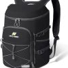 NEVO RHINO 25L Cooler Backpack – Insulated | Leakproof | 36 Can Capacity | Black