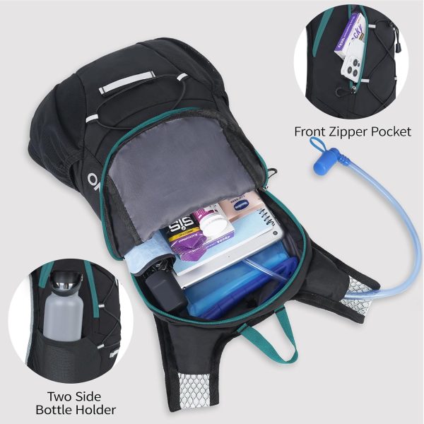 NEVO RHINO 12L Hydration Backpack with 2L Water Bladder – Lightweight | Leakproof | Breathable Fit | Green