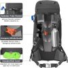 NEVO RHINO Internal Frame Hiking Backpack 50L Gray
