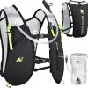 Waterproof Running Vest, 5.5L Breathable Running Hydration Vest with 1.5L