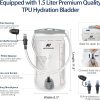 NEVO RHINO 1.5L Hydration Bladder – BPA-Free, Leak-Proof, Easy Clean