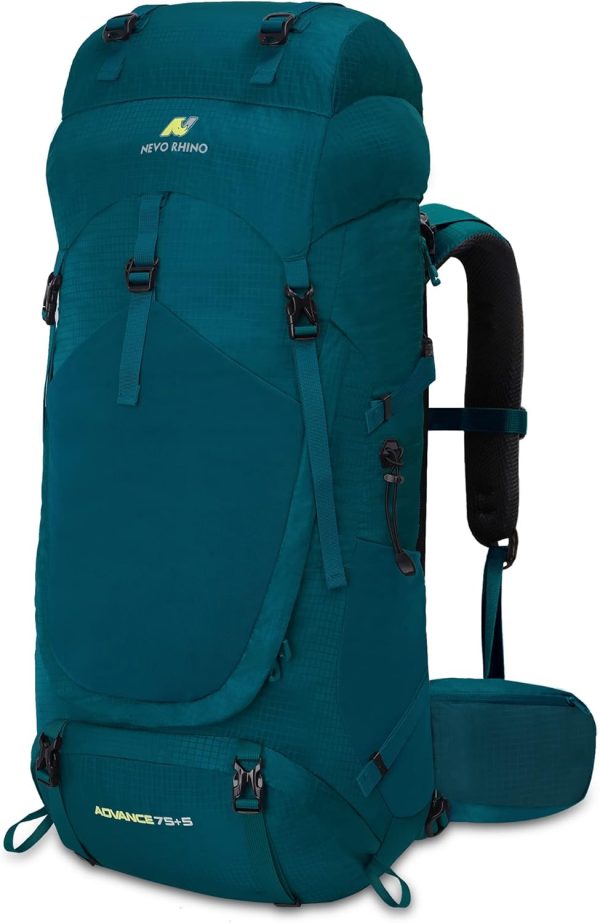 NEVO RHINO Internal Frame Hiking Backpack 80 L Green