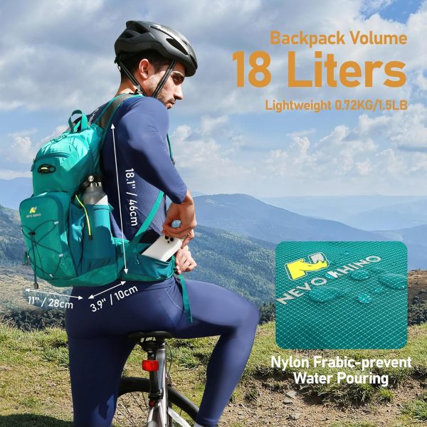 Hydration Backpack 3L Water Bladder, Hiking Water Backpack with Rain Cover