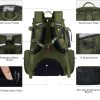 NEVO RHINO 40L Fishing Backpack with 4 Tackle Boxes – Water-Resistant | Modular Storage | Color: Army Green