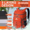 NEVO RHINO 25L Cooler Backpack – Insulated | Leakproof | 36 Can Capacity | Orange