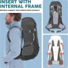 NEVO RHINO Internal Frame Hiking Backpack 50L Gray