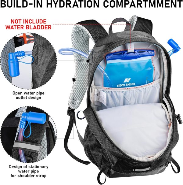 912XV8ZaqOL._AC_SL1500_ NEVO RHINO Hiking Backpack 20L Black